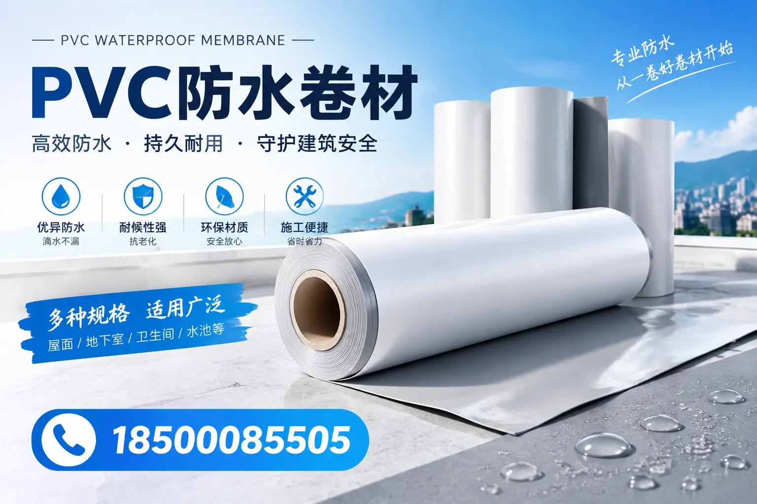 如何选择适合的PVC防水卷材?专家为您解答双河的需求
