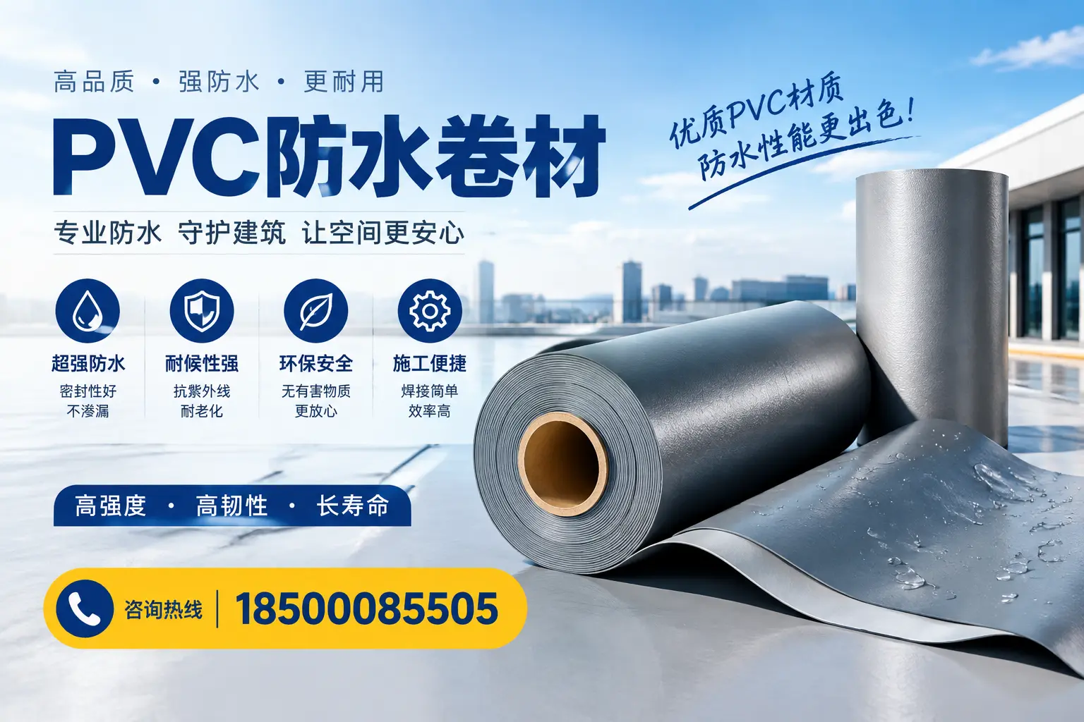 如何判断PVC防水卷材的质量优劣?双河选购技巧